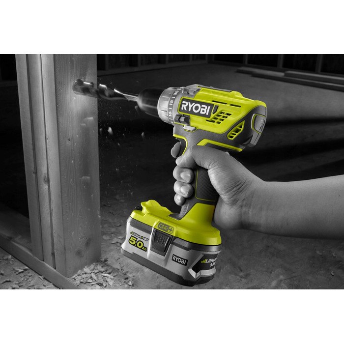 Акумуляторний ударний дриль-шурупокрут Ryobi 18 V 2 Ah 50 Nm