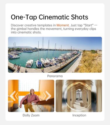 Стабілізатор Hohem iSteady V3 Ultra для смартфона: AI-трекінг, керування жестами, від'ємна рукоятка, екран 2.2'' та штатив, чорний