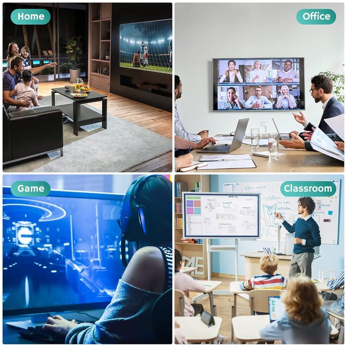 Кабель USB-C на HDMI 3м, 4K UHD, сумісний з iPhone 15/16/17, MacBook, iPad Pro/Air