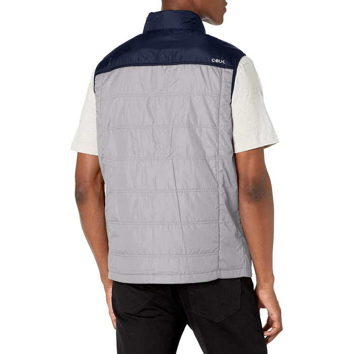 Чоловіча вітростійка куртка CBUK Thaw Inulated з утеплювачем та кольоровими блоками, чорна (3XL, Бетон)