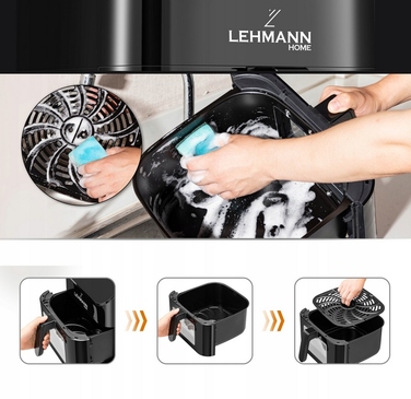 Аерофритюрниця Lehmann LHODF-1880E, 1800 Вт, 8 л