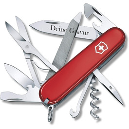 Мультитул Victorinox Mountaineer 1.3743 з 18 функціями, червоний, нержавіюча сталь/ABS Cellidor