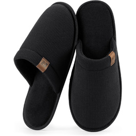 Чоловічі тапочки RockDove LiteStep з вафельної в'язки для дому, чорні (47/48 EU)