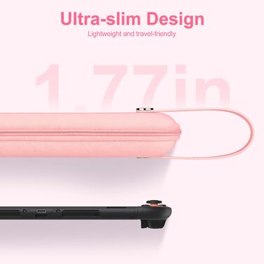 Чохол для Nintendo Switch 2 innoAura Switch 2 Tasche, фіолетовий Galaxy (рожевий Slim) - водовідштовхувальний, ударостійкий з відділенням для AirTag та великою сітчастою кишенею