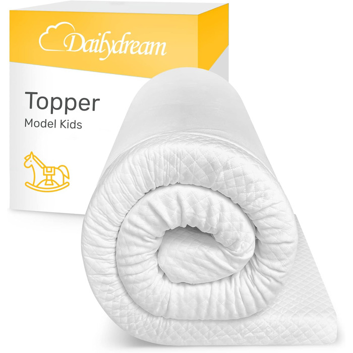 Dailydream viscoelastic mattress topper “Model Kids M” with memory foam effect, 140x70x5cm, “Standard” edition