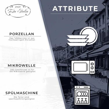 Сервіз посуду на 6 осіб, 18 предметів: тарілки з порцеляни, білий сервіз, набір тарілок та мисок, сучасний сервіз