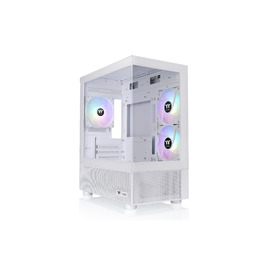Корпус ПК Thermaltake View 170 TG ARGB Snow Micro-Tower (M-ATX) з темперованим склом, 3 вентилятори ARGB, підтримка водяного охолодження 240/280мм