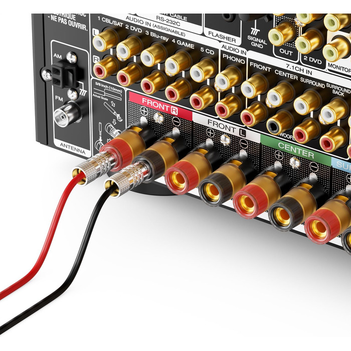 Бананові конектори deleyCON (24 шт.) - позолочені, для акустичних кабелів 0,75-4,5 мм, Hi-Fi ресивери, сріблясті