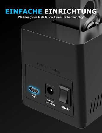 Док-станція Sabrent для 2 HDD/SSD SATA з USB-C, 2.5/3.5 дюймів, 5Gbps, підтримка клонування дисків, без інструментів