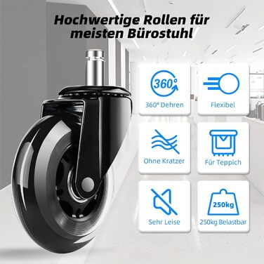 Офісне крісло Hinode з підйомними підлокітниками та функцією гойдання, 360° обертання, регульована висота, ергономічне крісло для дому та офісу з дихаючою сіткою, до 150 кг (Чорний, Стиль 4)