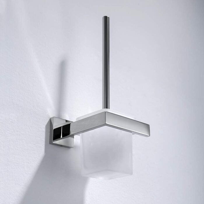 Turs Stainless Steel Toothbrush Holder Bath Drinking Glass Tumbler with Holder Wall Mount, Polished Surface, K7007P (Toilet Brush Holder)