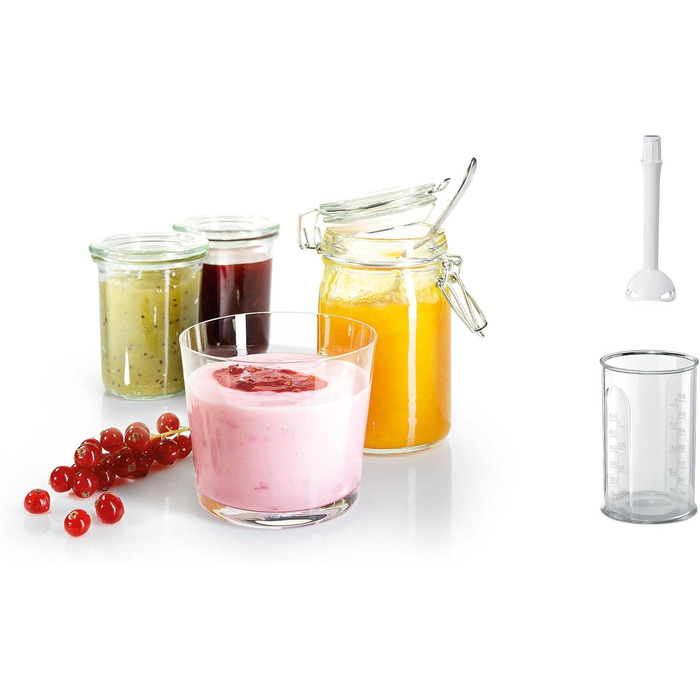 Міксер Bosch ErgoMixx MFQ36440: 5 швидкостей, пюрірування, з набором насадок (венці, гаки, чаша)