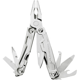Leatherman Rev – Small multi-tool with 14 practical tools – all-purpose tool for outdoor and camping – stainless steel
