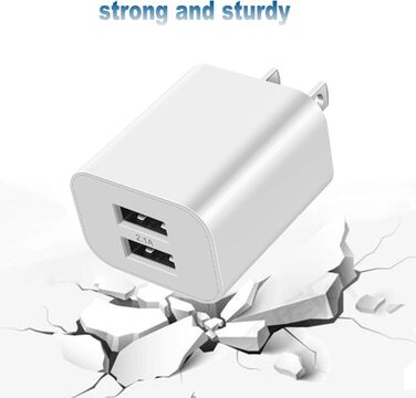 Зарядний пристрій USB-C 2-в-1, 4 порти 40W, швидка зарядка PD 3.0 для iPhone 17/16/15/14/13/12/11 Pro/Max/Plus/XR/XS, iPad, Samsung