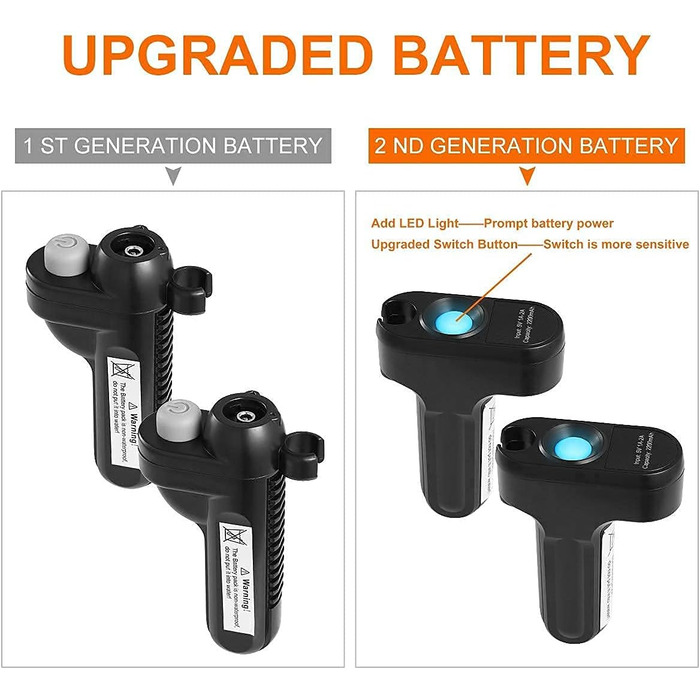 Кемпінгова душова кабіна Zooma з насосом, портативна душова для відпочинку на природі та саду (Orange 1, 2 батареї)