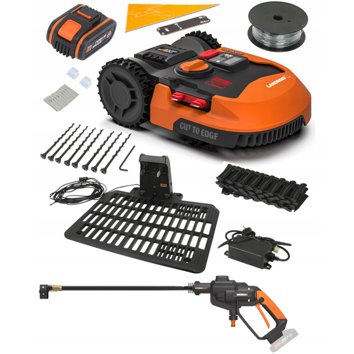 Робот-газонокосарка Worx Landroid L2000 WR155E для ділянок до 2000 м² з AI та функцією Cut to Edge