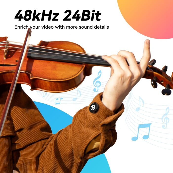 Hollyland Lark M2 Бездротовий петличний мікрофон для iPhone 17/16/15 & Android, 300м радіус дії, Hi-Fi звук, 30 год. роботи, USB-C