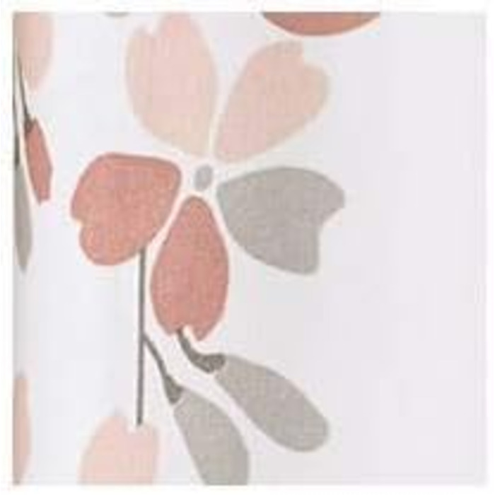 Шторка для душу Lush Decor з квітами, 183x183 см, Rouge та Grau