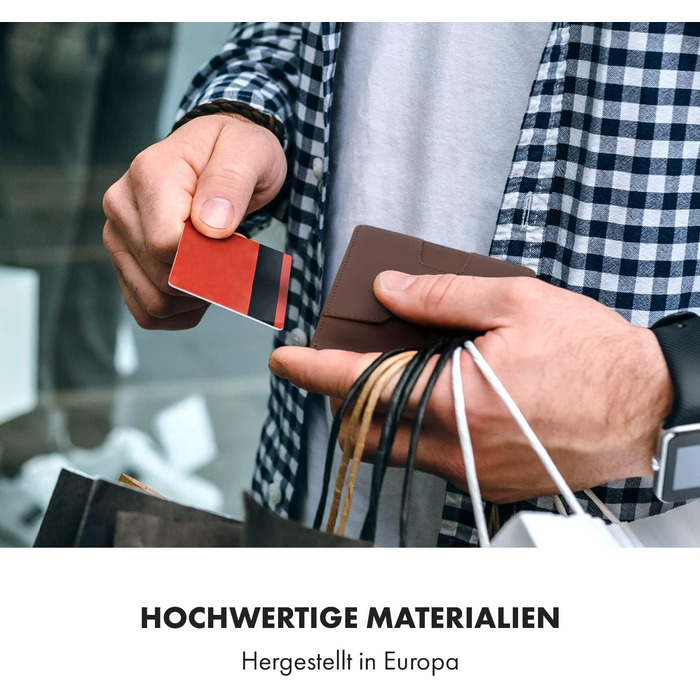 Чоловічий тонкий гаманець ZNAP® з RFID захистом | Slim Wallet для кредитних карток (8 карт)