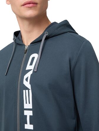 Чоловіча толстовка на блискавці Head Club Original Hoodie Fz, темно-синя, розмір XL