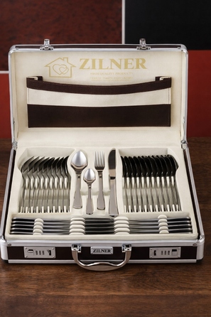 Набір столових приборів із нержавіючої сталі, 72 предмети – елегантний сервіз на 12 осіб