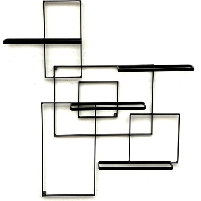 DanDiBo Wine Rack Metal Black Black Line Bottle Stand Bottle Shelf Bottle Holder Wall Shelf