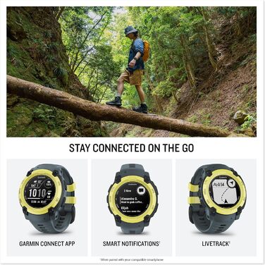 Розумний годинник Garmin Instinct E 40 мм – GPS, Multisport, 60+ спортивні додатки, до 14 днів роботи від акумулятора, Electric Lime/Twilight