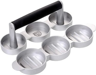 Пресс для бургерів Gräwe з 50 аркушами пергаментного паперу: набір для приготування смачних гамбургерів, паті, BBQ (3 міні-преси з антипригарним покриттям)