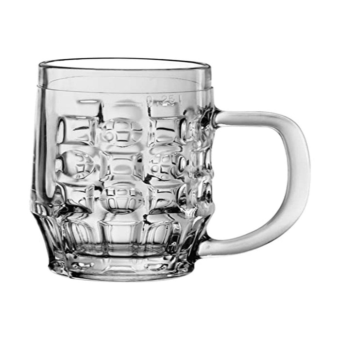 Склянка для пива Bormioli Rocco Malles Bierseidel 325 мл, 6 шт. з мірною шкалою 250 мл