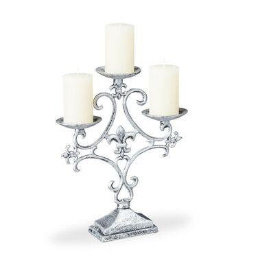 Relaxdays Candlestick з трьома руками