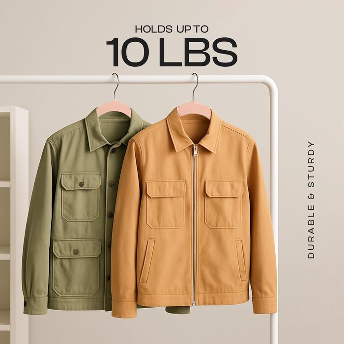 Плечики для одягу Utopia Home з оксамиту - антиковзаючі, міцні, 50 шт. (рожеві)