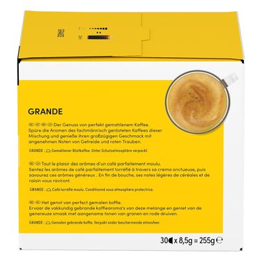 Кавові капсули NESCAFÉ Dolce Gusto Grande, 3 упаковки по 30 капсул (загалом 90 шт)