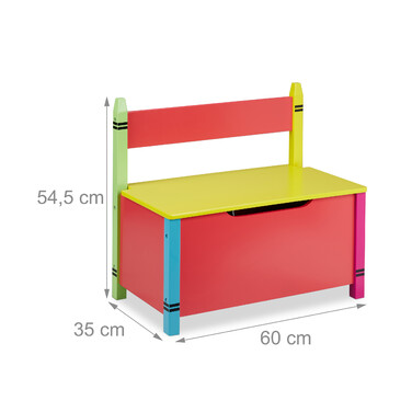 Relaxdays Kids' Bench with Storage