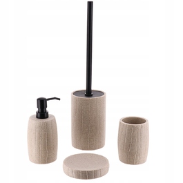 Еко-набір для ванної кімнати Binchi, бежевий — елегантний декоративний комплект