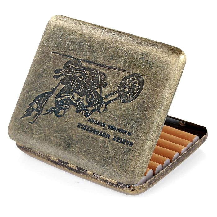 Металеве тютюнотримач для 20 сигарет, золотий, Ritter