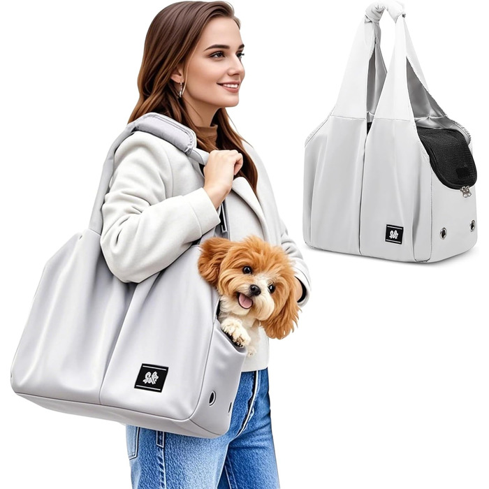 Чорна сумка-переноска для собак та котів ALLSOPETS - легка, дихаюча, для подорожей та відпочинку на природі