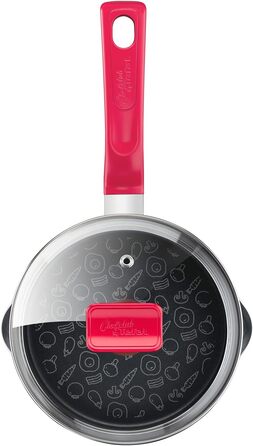 Каструля Tefal Chefclub Brat 16 см з антипригарним покриттям Titanium, індукційна, з термоіндикатором (зелена)