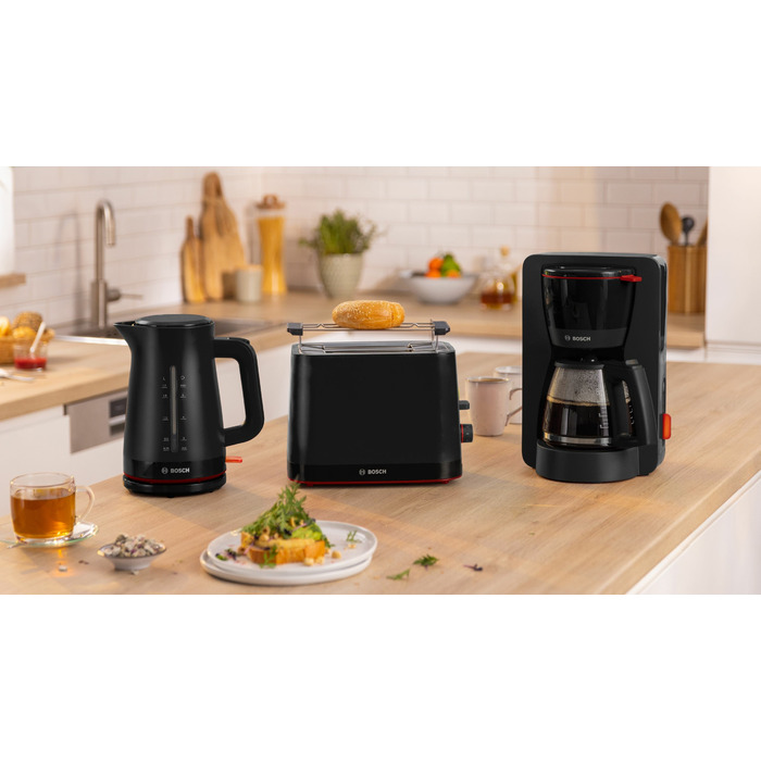 Тостер Bosch TAT3M123, чорний, 950 Вт