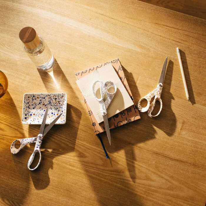 Дизайнерські універсальні ножиці Fiskars x Iittala для правші, 21 см, нержавіюча сталь, у синій подарунковій коробці