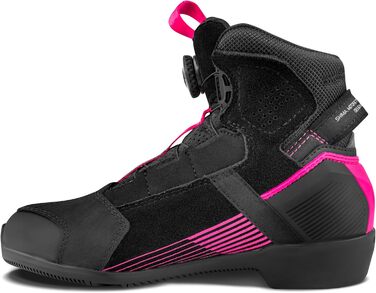 Мотоциклетне взуття SHIMA EDGE WP для чоловіків - підсилені дорожні моточеревики з системою закриття ATOP, підтримкою щиколотки, неслизькою підошвою, перемикачем передач (43). Також доступні жіночі моделі (40 EU, вентильовані рожеві).