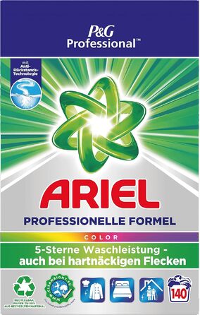 Пральний порошок Ariel Professional Color для кольорових речей, 9.1 кг, 140 циклів прання