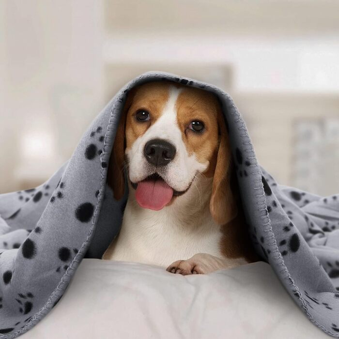 М'який флісовий килимок для собак та котів Nobleza 75x75 см (Сірий)