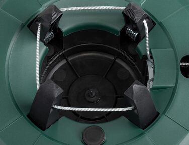 Підставка для ялинки BRANDSSELLER до 2 м з підвісною системою та фіксатором - зелена