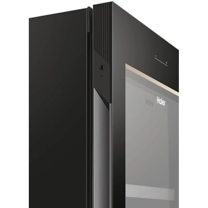 Haier 34 Bottle Wine Refrigerator - 2 Zone Wine Cooler with UV Glass Door, Wooden Shelves, Wi-Fi & Touch Display, Vibration-Free Storage