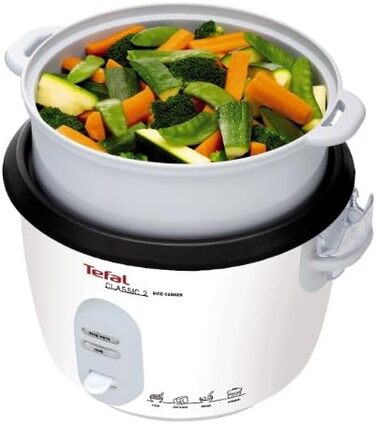 Мультиварка Tefal RK8121 45 в 1 з LCD-дисплеєм, 5л, нержавіюча сталь – для рису, каш, супів та інших страв