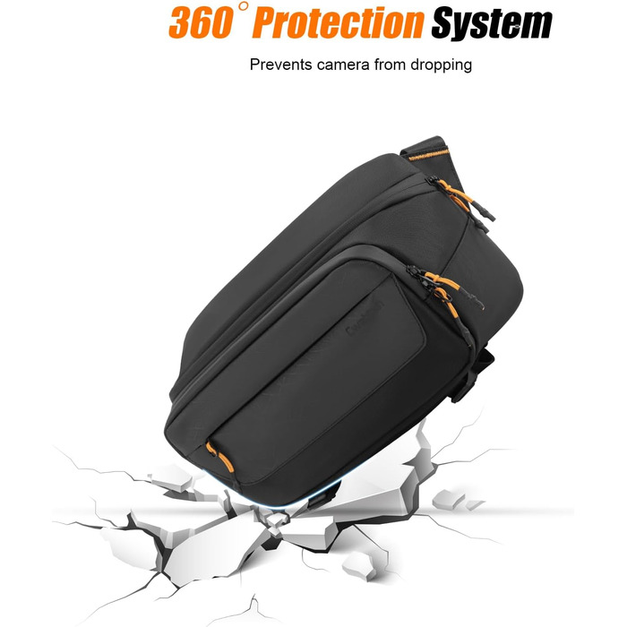 Чохол для камери Cwatcun: водостійкий, з кріпленням для штатива, для фотографів, чорний