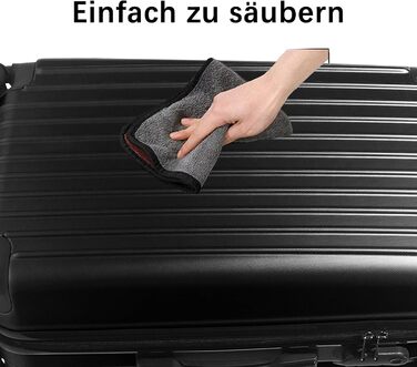 Hippo Carry-on Luggage Suitcase Travel Suitcase with Wheels Trolley Carry-on Trolley Rolling Suitcase Security Lock Airline-compatible Carry-on 4 Wheels ( :37 * 23 * 57c) (Set, Silver)