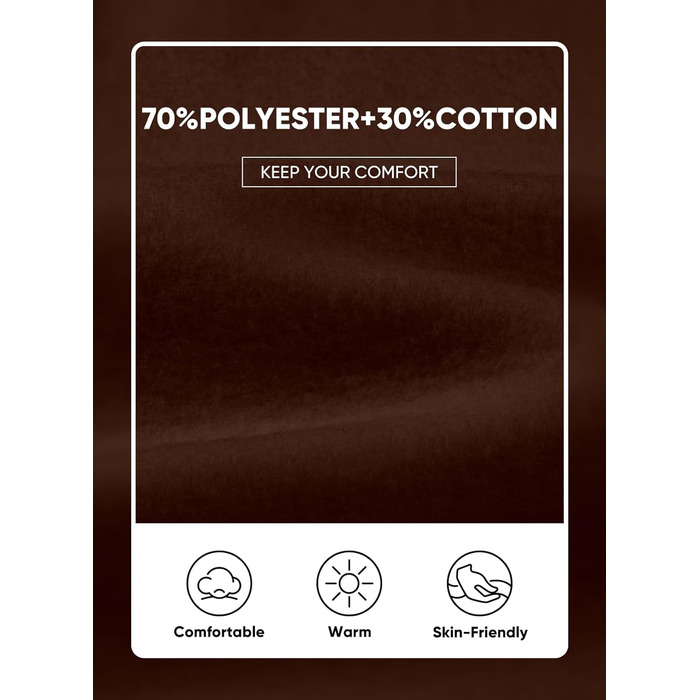 Світшот JMIERR чоловічий з капюшоном, бавовна, однотонний, на блискавці, з кишенями (колір: коричневий, розмір: M)