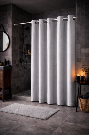 Текстильна штора для ванни NOW-ART, 200 x 220 см