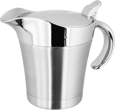 Double-walled thermal pot, silver, 450 ml